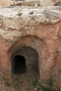 Tunnel entrance underneath Herod's Tomb.