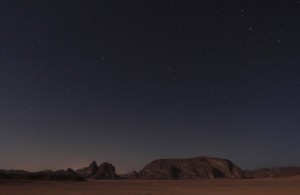 Another view of the desert and stars.