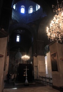 Inside Etchmiadzin Cathedral.