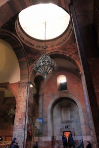 Inside the St. Sarkis Cathedral.