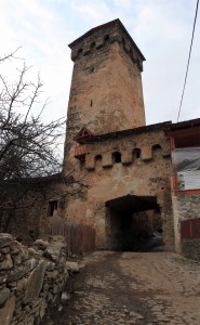 One of many medieval towers in Mestia.
