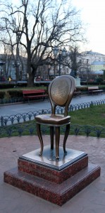 Monument to the Twelfth Chair, from the  satirical novel by the Odessan Soviet authors Ilf and Petrov.