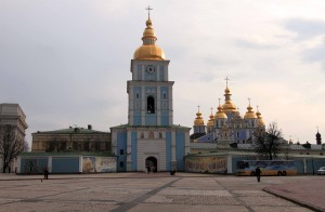 St. Michael's Golden-Domed Monastery in the morning.