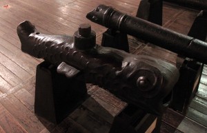 a fish-shaped cannon.