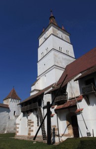 The church inside the fortified wall.