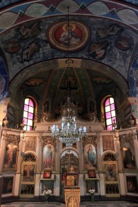 Inside the Church of St. Archangel Michael.