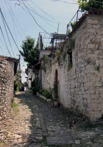 Street in Berat (Gorica to be exact).