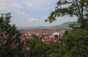 View of Ohrid (the newer part of town) from the Upper Gate.