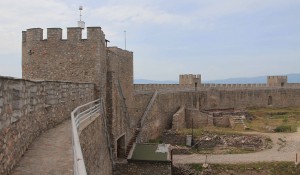 View of the inside of Samuil's Fortress, which was the capital of the First Bulgarian Empire, during the rule of Samuil in the Middle Ages.