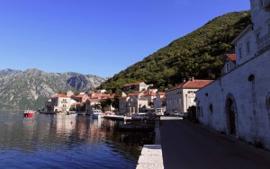 The village of Perast, on the Bay of Kotor.