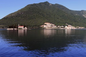 The islets of St. George and Our Lady of the Rocks (seen from Perast).