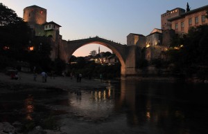 Another view of the Old Bridge, which was destroyed in 1993 AD, but rebuilt in 2004 AD.