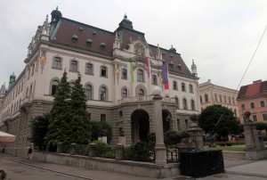 The main building of the University of Ljubljana.