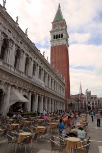 The Campanile at the Piazza San Marco.
