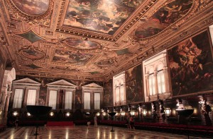 The Sala Superiore ("Upper Hall") inside the Scuola Grande di San Rocco.
