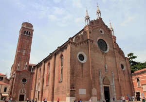The Basilica di Santa Maria Gloriosa dei Frari (known as the "Frari").