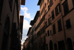 Via Maggio street in Florence.