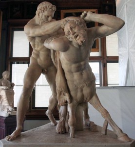 'Hercules and Nessus', sculpted during the Roman Age. 