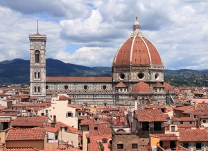 The Florence Cathedral seen from the Palazzo Vecchio.