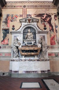 The Tomb of Galileo Galilei (inside the Basilica of Santa Croce).