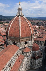 The Florence Cathedral seen from Giotto's Bell Tower.