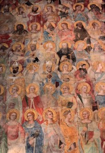 Detail of the 'Representation of Paradise' by Nardo di Cione (found on the left wall inside the Cappella Strozzi di Mantova).