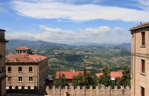 View of the countryside from San Marino.