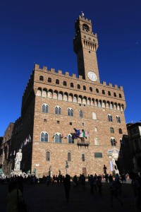 The Palazzo Vecchio.