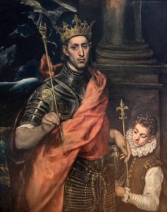 'Saint Louis, King of France, and a Page' by El Greco (ca.1585-1590 AD).