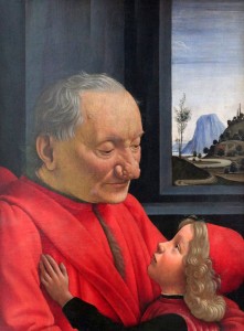 'An Old Man and his Grandson' by Domenico Ghirlandaio (1490 AD).