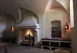 The Reheating Room (where the cooked dishes were brought and finishing touches were made before being served).