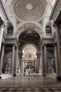 Inside the Panthéon.