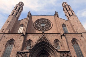 The Santa Maria del Mar Church in Barcelona.