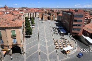 The Plaza de Santa Teresa, seen from Avila's wall.