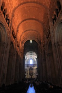 Inside the Lisbon Cathedral.