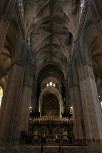 Interior of the Seville Cathedral.