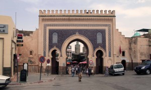 Bab Boujloud (the “Blue Gate”), on the western end of Fes' medina.