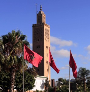 The minaret for Assounna Mosque in Rabat.