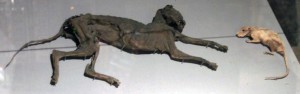 "The Cat and the Rat" - two animals that were stuck inside the Cathedral's organ pipes in the 1860s and became mummified; James Joyce mentioned them in 'Finnegan's Wake'.