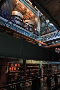 Inside the Guinness Storehouse.