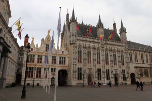 Bruges City Hall on Burg Square.