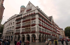 Lovely building at the corner of Kaufingerstraße and Augustinerstraße.