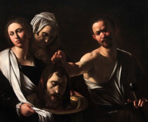 'Salome Receives the Head of Saint John the Baptist' by Caravaggio (ca. 1607-10 AD).