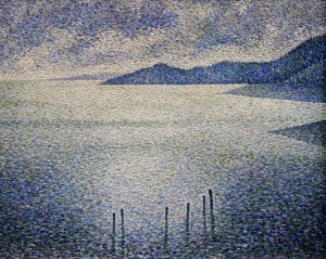 'Coastal Scene' by Theo van Rysselberghe (1892 AD).