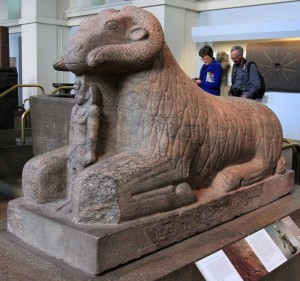 Ram sphinx of King Taharqo (25th Dynasty, 690-664 BC).