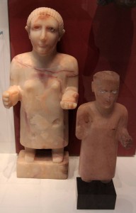 Carved statues from ancient South Arabia (6th-century BC to 2nd-century AD).