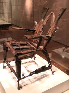 'Throne of Weapons' by Cristóvão Canhavato; this throne is made from decommissioned weapons from Mozambique's Civil War, which lasted from 1977-1992 AD (2002 AD).
