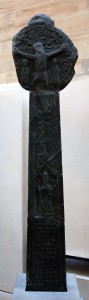 Carved, stone cross from Eilean Mor, Argyl (14th-century AD).