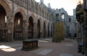 Another view of the abbey's ruined nave.