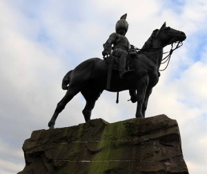 A monument to the Royal Scots Greys who lost their lives in the Boer War (1899-1902 AD).